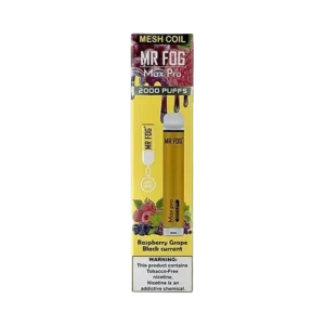 Mr Fog Max Pro Raspberry Grape Black Currant Disposable – 2000 Puffs - Image 1