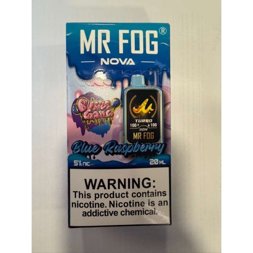 Blue Raspberry Mr Fog Nova Bubble Gang