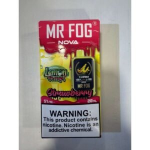 Strawberry Mr Fog Nova Lemon Steezy 36000 Puffs Disposable Vape 1 Strawberry Mr Fog Nova Lemon Steezy