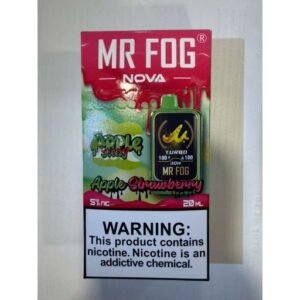 Apple Strawberry Mr Fog Nova 36000 Puffs Disposable Vape (Apple Steezy) 1 Apple Strawberry Mr Fog Nova Apple Steezy