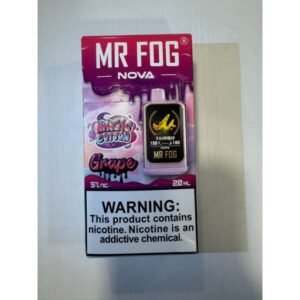 Grape Mr Fog Nova Magic Cotton 36000 Puffs Disposable Vape 1 Grape Mr Fog Nova Magic Cotton