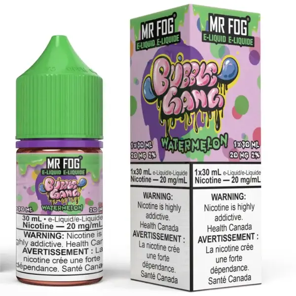 Bubble Gang Watermelon Mr Fog Salt Nic E Liquid