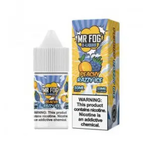 Peachy Razzy Ice - Mr Fog Synthetic Nicotine Salt E-Liquid - 30Ml - Image 1