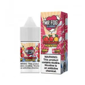 Strawapple Peach Ice - Mr Fog Synthetic Nicotine Salt E-Liquid - 30Ml - Image 1