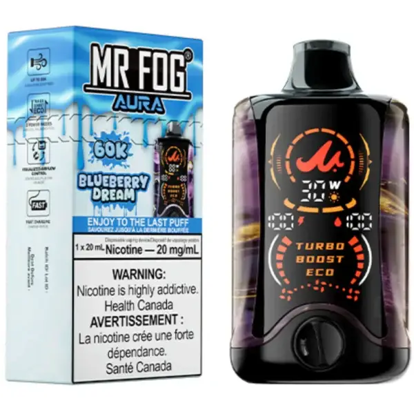 Mr Fog Aura Blueberry Dream 60K Puffs Disposable Vape