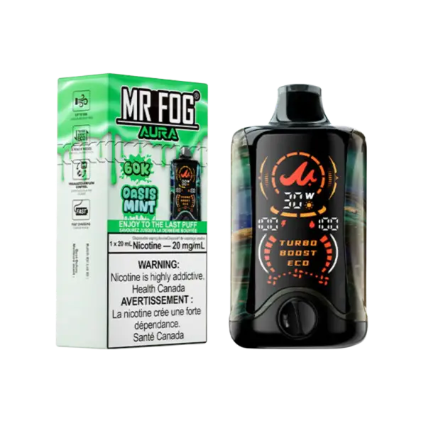 Mr Fog Aura Oasis Mint 60K Puffs Disposable Vape