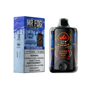 Mr Fog Aura Sour Shock Blue Raspberry 60K Puffs Disposable Vape - Image 1