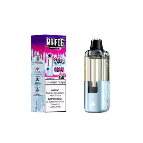Grape (Splash Edition) Mr Fog Switch 45000 Puffs Disposable Vape - Pods Only