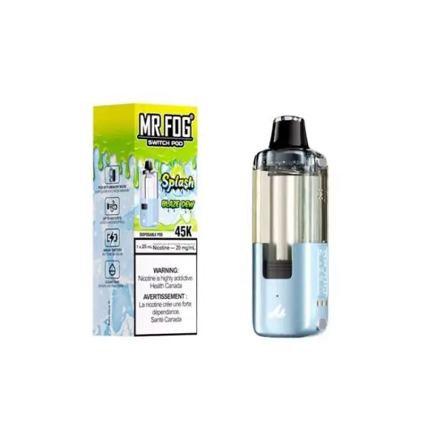 Blaze Dew (Splash Edition) Mr Fog Switch 45000 Puffs Disposable Vape - Pods Only